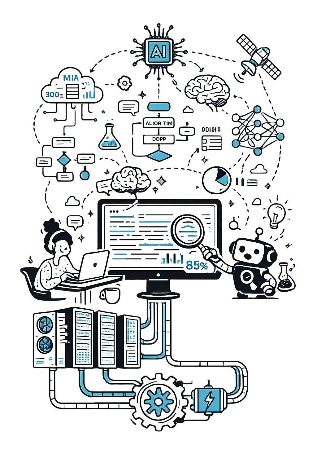 AI Detection Process Visualization